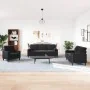 Juego de sofás con cojines 3 piezas terciopelo negro by , Sofas - Ref: Foro24-3278376, Price: 676,95 €, Discount: %
