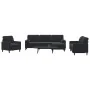 Juego de sofás con cojines 4 piezas terciopelo negro de , Sofás - Ref: Foro24-3278466, Precio: 743,62 €, Descuento: %
