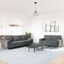 Juego de sofás con cojines 2 piezas tela gris oscuro by , Sofas - Ref: Foro24-3278336, Price: 492,89 €, Discount: %