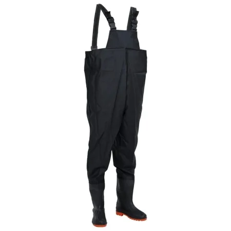 Vadeador de pecho con botas negro talla 40 de , Vadeadores para caza y para pesca - Ref: Foro24-4016983, Precio: 34,07 €, Des...