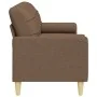 Sofá de 3 plazas con cojines tela marrón 210 cm de , Sofás - Ref: Foro24-3278204, Precio: 327,78 €, Descuento: %