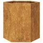 Jardinera hexagonal 46x40x45 cm acero desgastado de , Maceteros y jardineras - Ref: Foro24-851120, Precio: 51,72 €, Descuento: %