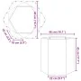 Jardinera hexagonal 46x40x45 cm acero desgastado de , Maceteros y jardineras - Ref: Foro24-851120, Precio: 51,72 €, Descuento: %