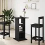 Mesa bar con almacenaje madera ingeniería negra 60x60x102 cm de , Mesas de cocina y de comedor - Ref: Foro24-854329, Precio: ...