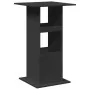 Mesa bar con almacenaje madera ingeniería negra 60x60x102 cm de , Mesas de cocina y de comedor - Ref: Foro24-854329, Precio: ...