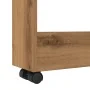 Carro de almacenaje estrecho 3 niveles madera roble artisian de , Carros de cocina y comedor - Ref: Foro24-855249, Precio: 56...