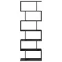 Librería divisora 6 niveles madera ingeniería negra 70x24x193cm de , Librerías y estanterías - Ref: Foro24-858085, Precio: 73...