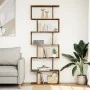 Librería divisora 6 niveles madera envejecida 70x24x193 cm de , Librerías y estanterías - Ref: Foro24-858091, Precio: 84,46 €...