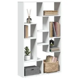 Estantería de madera de ingeniería blanco 72x20x120 cm de , Librerías y estanterías - Ref: Foro24-858156, Precio: 75,93 €, De...