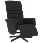 Sillón reclinable con reposapiés cuero sintético negro de , Sillones - Ref: Foro24-356703, Precio: 215,23 €, Descuento: %
