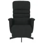 Sillón reclinable con reposapiés cuero sintético negro de , Sillones - Ref: Foro24-356703, Precio: 215,23 €, Descuento: %