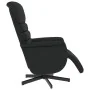 Sillón reclinable con reposapiés cuero sintético negro de , Sillones - Ref: Foro24-356703, Precio: 215,23 €, Descuento: %