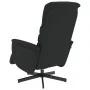 Sillón reclinable con reposapiés cuero sintético negro de , Sillones - Ref: Foro24-356703, Precio: 215,23 €, Descuento: %