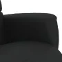 Sillón reclinable con reposapiés cuero sintético negro de , Sillones - Ref: Foro24-356703, Precio: 215,23 €, Descuento: %