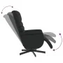 Sillón reclinable con reposapiés cuero sintético negro de , Sillones - Ref: Foro24-356703, Precio: 215,23 €, Descuento: %