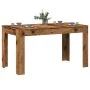 Mesa de comedor madera ingeniería envejecida 140x74,5x76 cm de , Mesas de cocina y de comedor - Ref: Foro24-856572, Precio: 1...