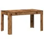 Mesa de comedor madera ingeniería envejecida 140x74,5x76 cm de , Mesas de cocina y de comedor - Ref: Foro24-856572, Precio: 1...