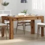 Mesa de comedor madera ingeniería envejecida 140x74,5x76 cm de , Mesas de cocina y de comedor - Ref: Foro24-856572, Precio: 1...