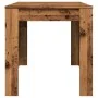 Mesa de comedor madera ingeniería envejecida 140x74,5x76 cm de , Mesas de cocina y de comedor - Ref: Foro24-856572, Precio: 1...