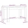 Mesa de Comedor Roble Artesano 120x60x76cm madera reconstituida by , Kitchen and dining tables - Ref: Foro24-855841, Price: 9...