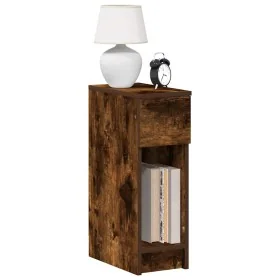 Mesilla de noche con cajón roble ahumado 20x36x60 cm by , Nightstands - Ref: Foro24-858703, Price: 40,99 €, Discount: %