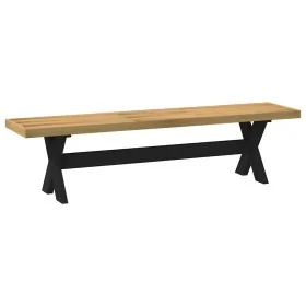 Banco comedor NOAIN patas forma X madera maciza pino de , Bancos de comedor y cocina - Ref: Foro24-4100049, Precio: 170,82 €,...
