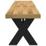 Banco comedor NOAIN patas forma X madera maciza pino de , Bancos de comedor y cocina - Ref: Foro24-4100049, Precio: 170,82 €,...