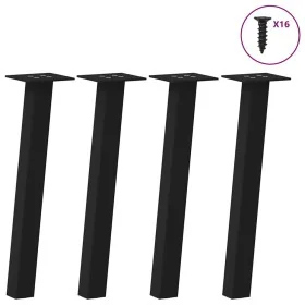 Patas para mesa de centro 4 uds acero negro 42 cm by , Table legs - Ref: Foro24-4012488, Price: 44,32 €, Discount: %