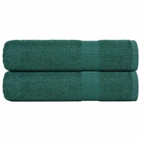 Toallas de mano 2 uds 100% algodón verde 50x100 cm 360 gsm de , Toallas - Ref: Foro24-136854, Precio: 17,12 €, Descuento: %
