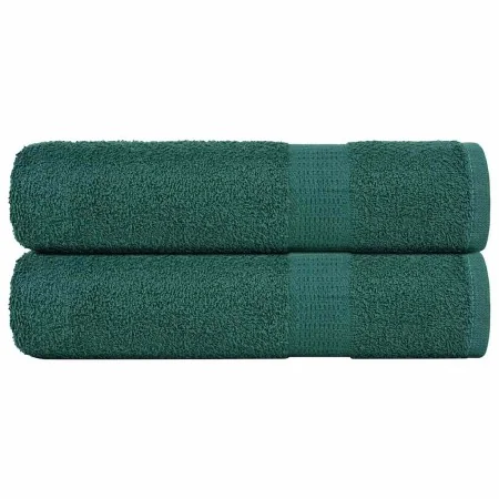 Toallas de mano 2 uds 100% algodón verde 50x100 cm 360 gsm de , Toallas - Ref: Foro24-136854, Precio: 17,12 €, Descuento: %