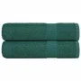 Toallas de mano 2 uds 100% algodón verde 50x100 cm 360 gsm de , Toallas - Ref: Foro24-136854, Precio: 17,12 €, Descuento: %