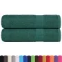 Toallas de mano 2 uds 100% algodón verde 50x100 cm 360 gsm de , Toallas - Ref: Foro24-136854, Precio: 17,12 €, Descuento: %