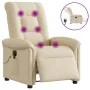 Sillón reclinable de masaje eléctrico tela color crema by , Armchairs - Ref: Foro24-3303252, Price: 289,00 €, Discount: %