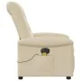 Sillón reclinable de masaje eléctrico tela color crema by , Armchairs - Ref: Foro24-3303252, Price: 289,00 €, Discount: %