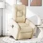 Sillón de masaje eléctrico reclinable elevable tela crema de , Sillones - Ref: Foro24-3303292, Precio: 371,55 €, Descuento: %