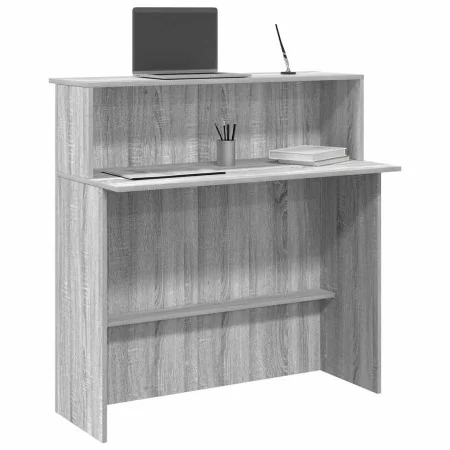 Mostrador de recepción sonoma gris 100x50x103,5 cm de , Escritorios - Ref: Foro24-859029, Precio: 110,68 €, Descuento: %