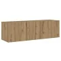 Muebles de TV de pared 3 uds madera ingeniería roble artesanal de , Muebles TV - Ref: Foro24-3328984, Precio: 189,59 €, Descu...