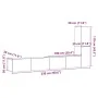 Muebles de TV de pared 3 uds madera ingeniería roble artesanal de , Muebles TV - Ref: Foro24-3328984, Precio: 189,59 €, Descu...