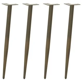 Patas para mesa de centro cónicas 4 uds acero natural 72-73cm de , Patas para mesas - Ref: Foro24-4012519, Precio: 59,24 €, D...