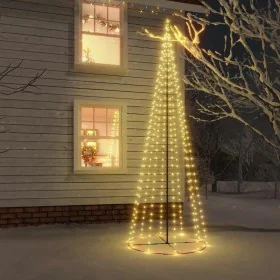 Árbol de Navidad cónico 310 LED blanco cálido 100x300 cm de , Arboles de navidad - Ref: Foro24-343490, Precio: 56,72 €, Descu...