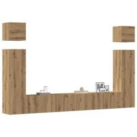 Mueble para TV de pared madera contrachapada artesanal 6 piezas de , Muebles TV - Ref: Foro24-3329142, Precio: 278,93 €, Desc...