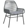Juego comedor jardín 5 pzas cojines ratán sintético vidrio gris de , Conjuntos de jardín - Ref: Foro24-3334481, Precio: 412,7...