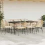 Juego comedor jardín 9 pzas cojines ratán sintético marrón de , Conjuntos de jardín - Ref: Foro24-3334512, Precio: 611,49 €, ...