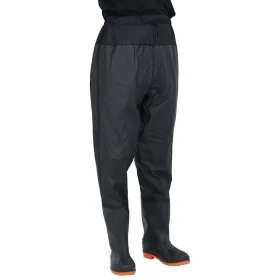 Vadeador de cintura con botas negro talla 42 de , Vadeadores para caza y para pesca - Ref: Foro24-4017021, Precio: 37,69 €, D...
