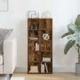 Estantería para CD 2 uds madera roble ahumado 21x16x93,5 cm by , CD and DVD storage - Ref: Foro24-815318, Price: 51,24 €, Dis...