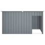 Caseta perros con tejado acero galvanizado gris 196x91x110 cm de , Casetas para perros - Ref: Foro24-172575, Precio: 206,23 €...