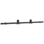 Puerta corredera con juego herrajes negro 76x205 cm ESG vidrio de , Puertas - Ref: Foro24-3375797, Precio: 229,38 €, Descuent...