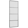 Puerta corredera con juego herrajes negro 76x205 cm ESG vidrio de , Puertas - Ref: Foro24-3375797, Precio: 229,38 €, Descuent...