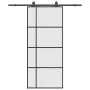Puerta corredera con set herrajes negro 90x205 cm vidrio ESG by , Doors - Ref: Foro24-3375811, Price: 326,05 €, Discount: %