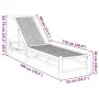 Tumbona 55x199x30 cm Bambú by , Loungers - Ref: Foro24-4108225, Price: 163,83 €, Discount: %